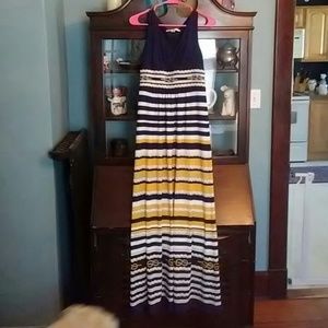 Nautical maxi dress